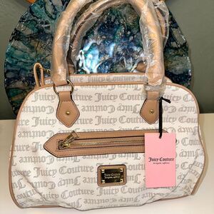 Juicy-couture Women's Tan and White Bag